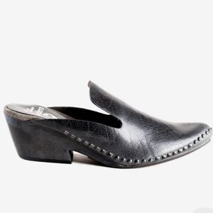 CALLEEN CORDERO ZUTA SLIDE MULE BLACK STUDS LEATHER SANDALS SIZE 9